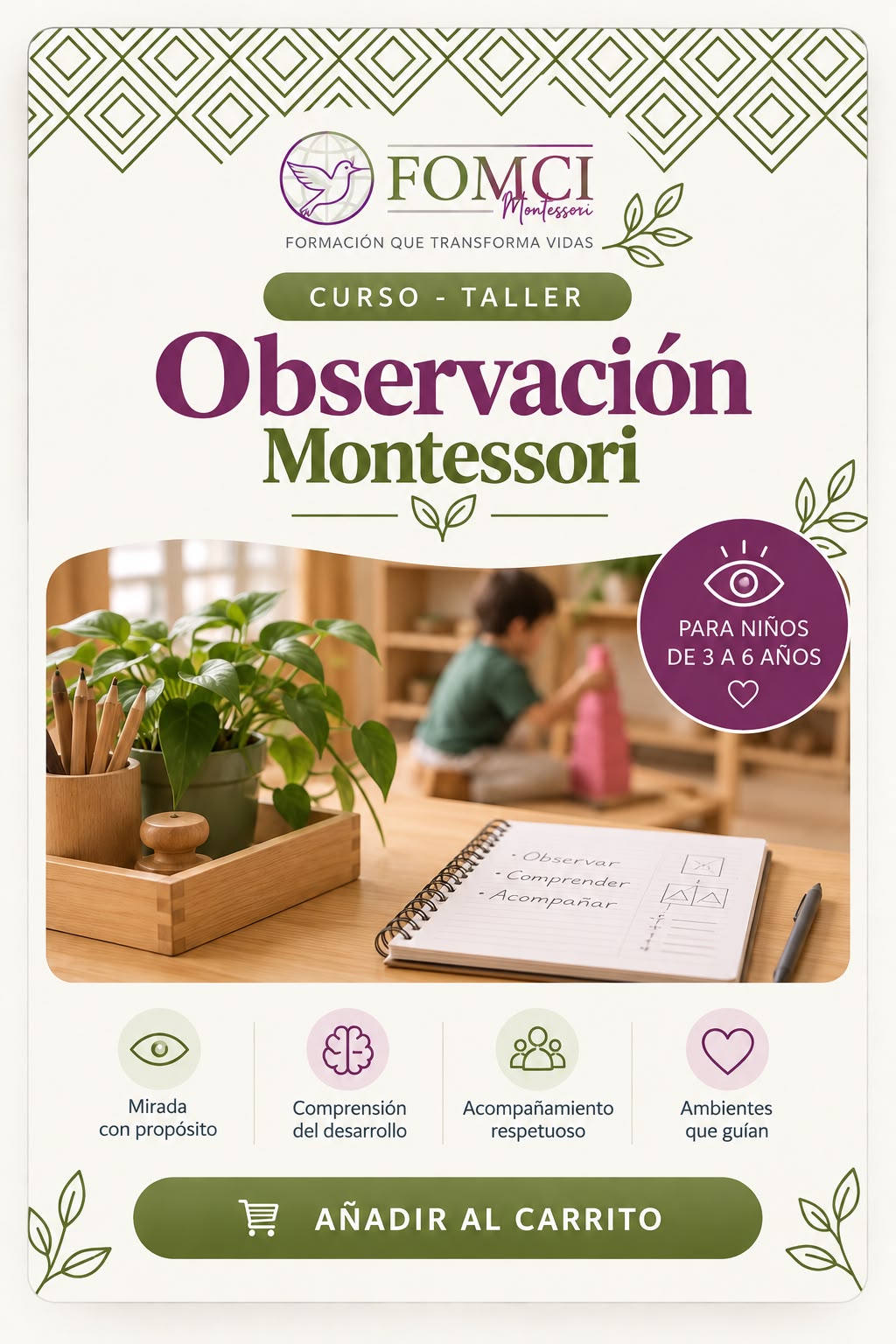 CURSO – TALLER Técnicas de Observación en Montessori