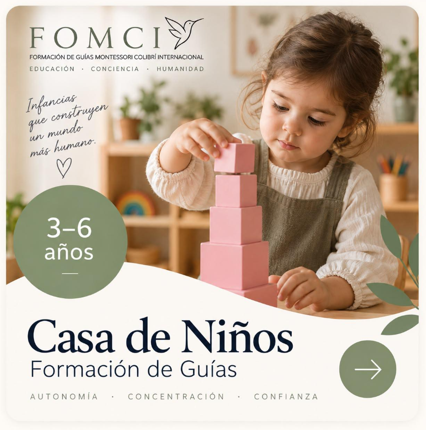 Certificación como Guía Montessori de Casa de Niños (3 a 6 años)