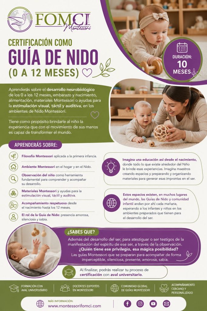 Certificación como Guía de Nido (0 a 12 meses)