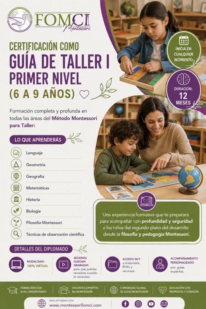 Certificación como Guía de Taller I Primer Nivel (6 a 9 años)