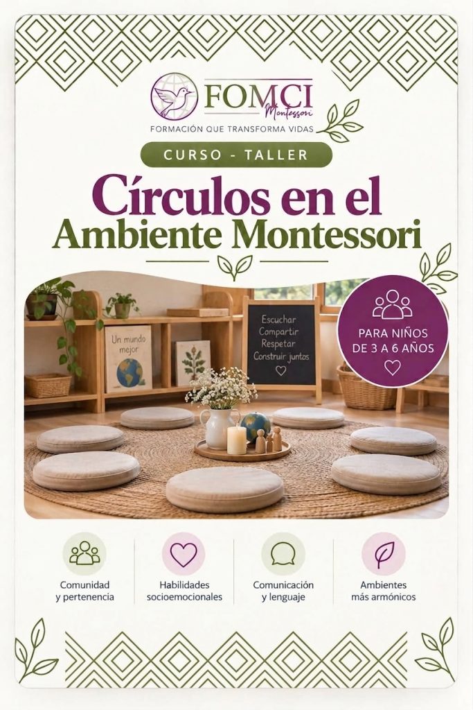 Circulos en el ambiente montessori